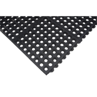 Anti-Fatigue Link Matting, Honeycomb, 3' x 3' x 1/2", Black, Natural Rubber Toolneeds Inc.
