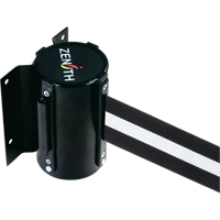 Barri&egrave;re &agrave; fixation murale, Acier, Fixation par vis, 7', Ruban Noir/Blanc Toolneeds Inc.