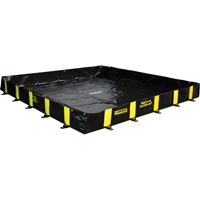 Bermes Rigid-Lock QuickBerm, Capacit&eacute; 475 gal. US, 8' la x 8' lo x 12" h, Paroi &agrave; piquets Toolneeds Inc.