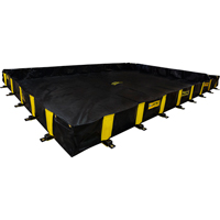 Bermes Rigid-Lock QuickBerm, Capacit&eacute; 1435 gal. US, 12' la x 16' lo x 12" h, Paroi &agrave; piquets Toolneeds Inc.