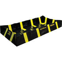 QuickBerm&reg; Containment Berm with Inside Wall Supports, 235 US gal. Capacity, 4' W x 8' L x 12" H, Snap-Up Bracket Toolneeds Inc.