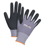 Gants ZX-1 de premi&egrave;re qualit&eacute; compatibles avec les &eacute;crans tactiles, 7/Petit, R&ecirc;vetement Nitrile/Mousse de nitrile, Calibre 15, Enveloppe en Nylon Toolneeds Inc.