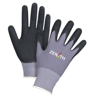Gants ZX-1 de premi&egrave;re qualit&eacute; compatibles avec les &eacute;crans tactiles, 8/Moyen, R&ecirc;vetement Nitrile/Mousse de nitrile, Calibre 15, Enveloppe en Nylon Toolneeds Inc.