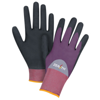 Gants enduits de premi&egrave;re qualit&eacute; ZX-2, 7/Petit, R&ecirc;vetement Nitrile/Mousse de nitrile, Calibre 18, Enveloppe en Nylon Toolneeds Inc.