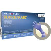 Gants Supreno EC, Petit, Nitrile, 5,5-mil, Sans poudre, Mauve, Classe 2 Toolneeds Inc.