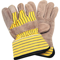 Double-Palm Fitters Gloves, Large, Split Cowhide Palm, Cotton Inner Lining Toolneeds Inc.