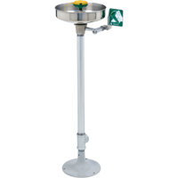 Axion&reg; Eye/Face Wash Station, Pedestal Installation, Stainless Steel Bowl Toolneeds Inc.
