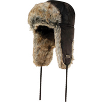 Quilted Synthetic Fur-Lined Hat, Nylon/Fur Lining, X-Large, Black Toolneeds Inc.