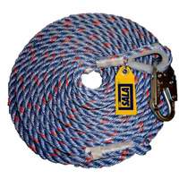 Rope Lifeline with Snap Hook, Polyester/Polypropylene Toolneeds Inc.