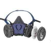 Respirateur &agrave; demi-masque 7000 pr&eacute;-assembl&eacute; pour la peinture pulv&eacute;ris&eacute;e/pesticides, &eacute;lastom&egrave;re/Thermoplastique, Moyen Toolneeds Inc.
