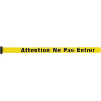 Cartouche de ruban pour assembler votre propre barri&egrave;re de contr&ocirc;le des foules, Attention ne pas entrer, 7', Ruban Jaune Toolneeds Inc.