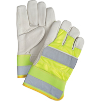 Gants d'ajusteur orange haute visibilit&eacute; &agrave; chaleur sup&eacute;rieure, Grand, Paume en Cuir fleur de vache, Doublure en Thinsulate Toolneeds Inc.
