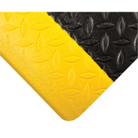 Tuf Sponge Mats No. 452, Diamond, 3' x 60' x 1/2", Black/Yellow, PVC Sponge Toolneeds Inc.