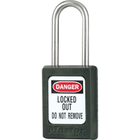 Cadenas de s&eacute;curit&eacute; S31 Zenex, Noir, Cl&eacute;s diff&eacute;rentes, Thermoplastique, Largeur de 1-3/8" Toolneeds Inc.