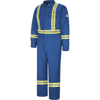 Flame-Resistant Premium Coveralls with Reflective Trim, Size 38, Royal Blue, 12.2 cal/cm² Toolneeds Inc.