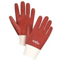 Gants rouges &agrave; fini doux r&eacute;sistants aux produits chimiques, Taille Grand/9, 10" lo, PVC, Doublure en Interlock, 47-mil Toolneeds Inc.