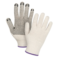 Lightweight Dotted String Knit Gloves, Poly/Cotton, Single Sided, 7 Gauge, X-Small Toolneeds Inc.