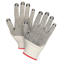Heavyweight Double-Sided Dotted String Knit Gloves, Poly/Cotton, Double Sided, 7 Gauge, Small Toolneeds Inc.