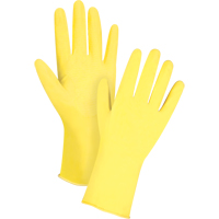 Canary Yellow Chemical-Resistant Gloves, Size 7, 12" L, Latex, Flock-Lined Inner Lining, 15-mil Toolneeds Inc.