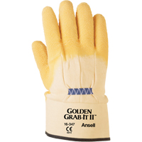 Gants Golden Grab-It II, 10/T-Grand, R&ecirc;vetement Latex de caoutchouc, Calibre 13, Enveloppe en Nylon Toolneeds Inc.