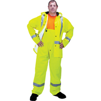 RZ900 Premium Traffic Rain Suit, Polyester, Small, High Visibility Lime-Yellow Toolneeds Inc.