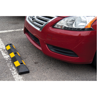 Parking Curb, Rubber, 3' L, Black/Yellow Toolneeds Inc.