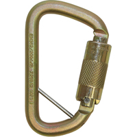 Rollgliss Technical Rescue Offset D Fall Arrest Carabiner, Steel, 3600 lbs Capacity Toolneeds Inc.