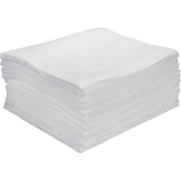Feuilles absorbantes souffl&eacute;es de premi&egrave;re qualit&eacute;, Huile seulement, 15" x 18", 15 gal. d'absorption Toolneeds Inc.