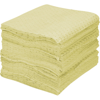 Premium Fine Fiber Sorbent Pads, Hazmat, 15" x 17", 30 gal. Absorbancy Toolneeds Inc.