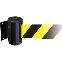 Tensabarrier&reg; Wall Mounted Units, Plastic, Screw Mount, 7.5', Yellow Tape Toolneeds Inc.