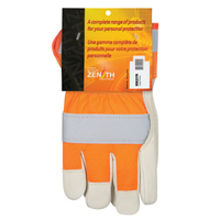 Gants d'ajusteur &agrave; chaleur sup&eacute;rieure orange haute visibilit&eacute;, Grand, Paume en Cuir fleur de vache, Doublure en Thinsulate Toolneeds Inc.