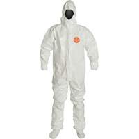 Hooded Coveralls, Tychem&reg; 4000, 2X-Large, White Toolneeds Inc.