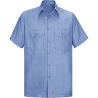 Chemise &agrave; manches courtes en tissu ind&eacute;chirable, Hommes, 3T-Grand, Bleu Toolneeds Inc.