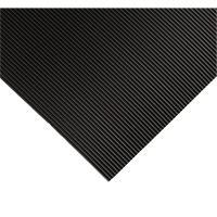Corrugated Switchboard Matting No.702, 2' W x 3' L, 1/4" Thickness, Black, PVC Toolneeds Inc.