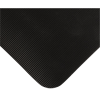Tapis tr&egrave;s robuste pour panneau de contr&ocirc;le No 720, Ondul&eacute;, 3' x 10' x 5/8", Noir, PVC Toolneeds Inc.