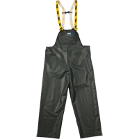 Pantalon de pluie &agrave; bavette Journeyman r&eacute;sistant aux produits chimiques, Petit, Vert, Polyester/PVC Toolneeds Inc.