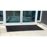 Outdoor Entrance Matting, Rubber, Scraper Type, Textured Pattern, 2' x 2-2/3', Black Toolneeds Inc.