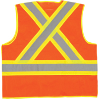 Veste de s&eacute;curit&eacute; d&eacute;tachable en cinq points de premi&egrave;re qualit&eacute;, Orange haute visibilit&eacute;, Grand/T-Grand, Polyester Toolneeds Inc.