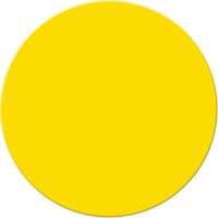 Marqueurs all&eacute;g&eacute;e/5S Armor Stripe, Cercle, 6" lo x 6" la, Jaune, Plastique Toolneeds Inc.