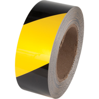 Ruban de marquage pour plancher Tuff Mark, 3" x 100', Polyester, Noir et jaune Toolneeds Inc.
