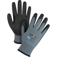 Gants enduits de premi&egrave;re qualit&eacute; ZX-30°, 8/Moyen, R&ecirc;vetement PVC, Calibre 15, Enveloppe en Nylon Toolneeds Inc.