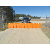 Traffic Barriers, Water-Filled, 62.25" L x 24" H, Orange Toolneeds Inc.