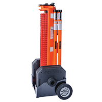Wheeled Barrier, 50' L, Plastic, Orange Toolneeds Inc.