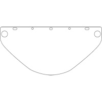 Visi&egrave;re d&eacute;coup&eacute;e &agrave; l'emporte-pi&egrave;ce Dynamic, PETG, Teinte Transparent Toolneeds Inc.