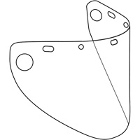 Visi&egrave;re d&eacute;coup&eacute;e &agrave; l'emporte-pi&egrave;ce et form&eacute;e Dynamic, Polycarbonate, Teinte Transparent Toolneeds Inc.