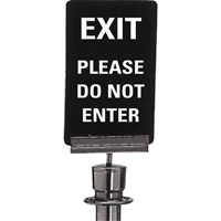 Enseigne de contr&ocirc;le des foules  Exit: Please Do Not Enter , 11" x 7", Plastique, Anglais Toolneeds Inc.