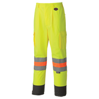 6009 Breathable Traffic Safety Pants, Polyester, X-Small, High Visibility Lime-Yellow Toolneeds Inc.