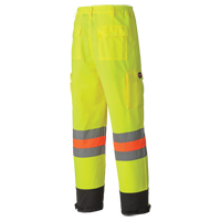 6009 Breathable Traffic Safety Pants, Polyester, X-Small, High Visibility Lime-Yellow Toolneeds Inc.