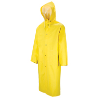 601 Tornado Long Rain Coat, Polyester/PVC, Large, Yellow Toolneeds Inc.