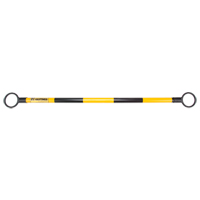 Telescopic Barricade Bar, 85" Extended Length, Black/Yellow Toolneeds Inc.